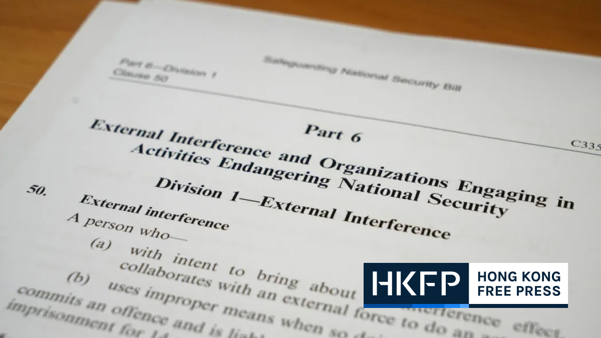 Article 23: Hong Kong proposes dissolving organisations accused of ‘external interference’