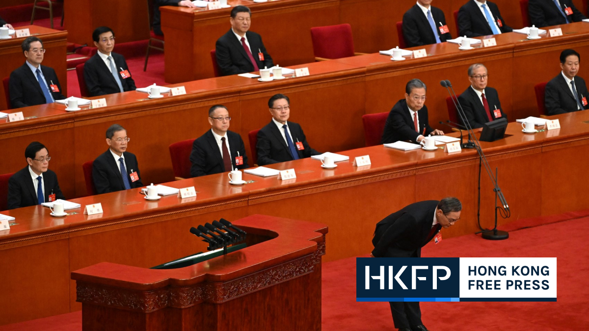 Hong Kong should continue ‘patriotic’ administration, China’s no. 2 official Li Qiang says at Two Sessions meeting